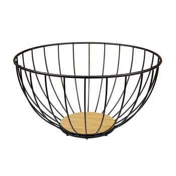 Di Antonio Fruit Basket Black 25x13cm