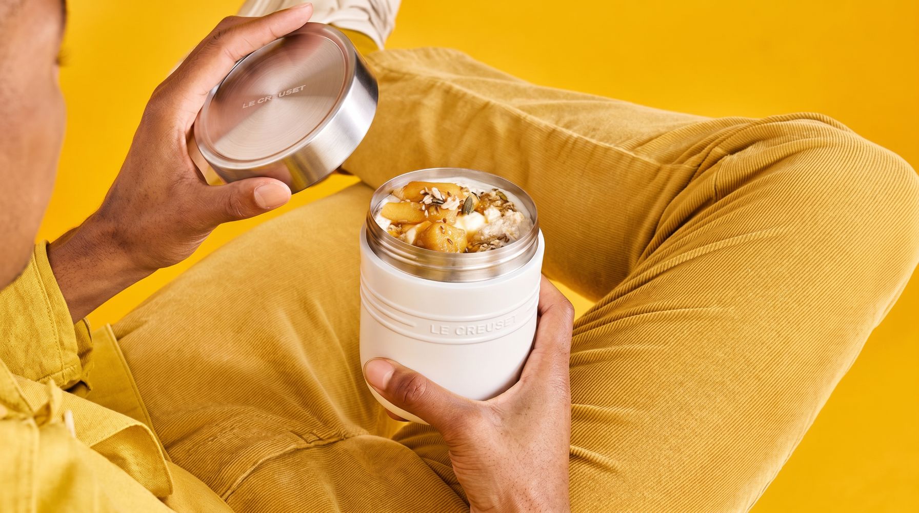 Le Creuset On The Go Food Flask 500ml Cotton
