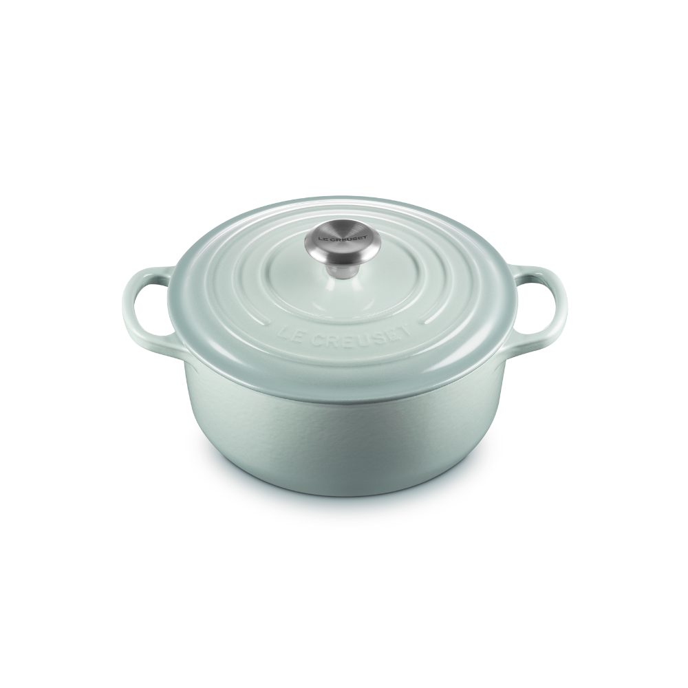 Le Creuset Signature Cast Iron Round Casserole Sea Salt 20cm