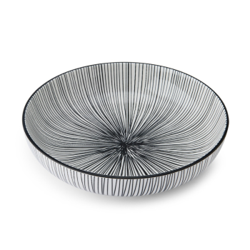 Mikasa Black Stripe Bowl 21cm
