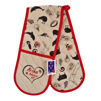 Rata Souvenirs Double Oven Glove Aroha