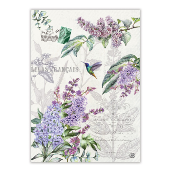 Michel Design Works French Lilacs Tea Towel
