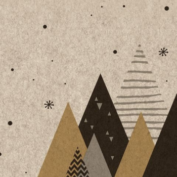 Paper+Design Cocktail Napkin Naturals Graphic Trees 24cm