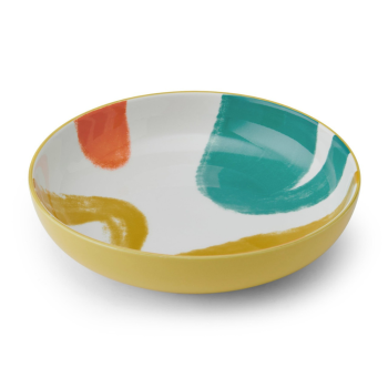 Mikasa Yellow Abstract Bowl 21cm
