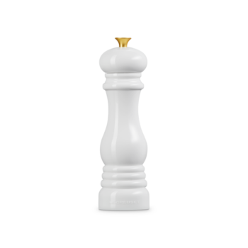 Le Creuset Classic Salt/Pepper Mill 21cm White with Gold Knob