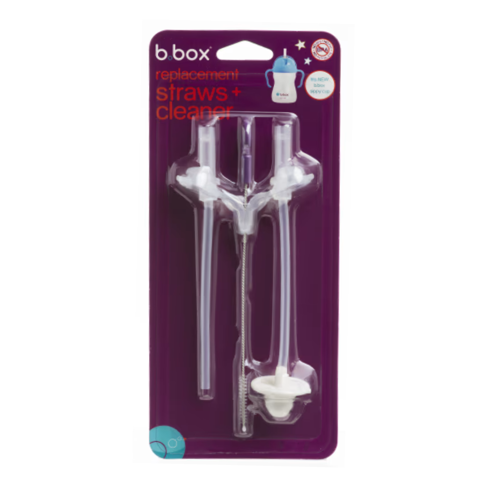 B.Box Sippy Cup V2 Replacement Straw & Cleaner (3)