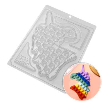 BWB Unicorn 3 Piece Pop It Chocolate Mould Large
