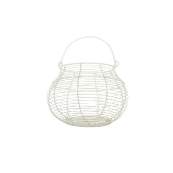 Assemble Benloch Metal Basket Ivory