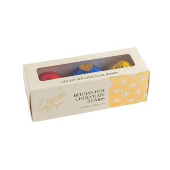 Charlotte Piper Belgian Hot Chocolate Bombs Mixed 3 Pack