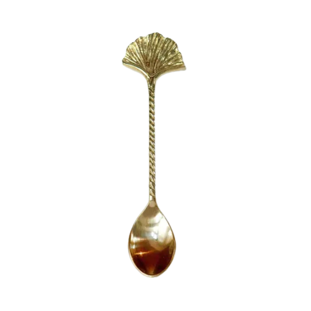 Gingko Leaf Teaspoon Gold