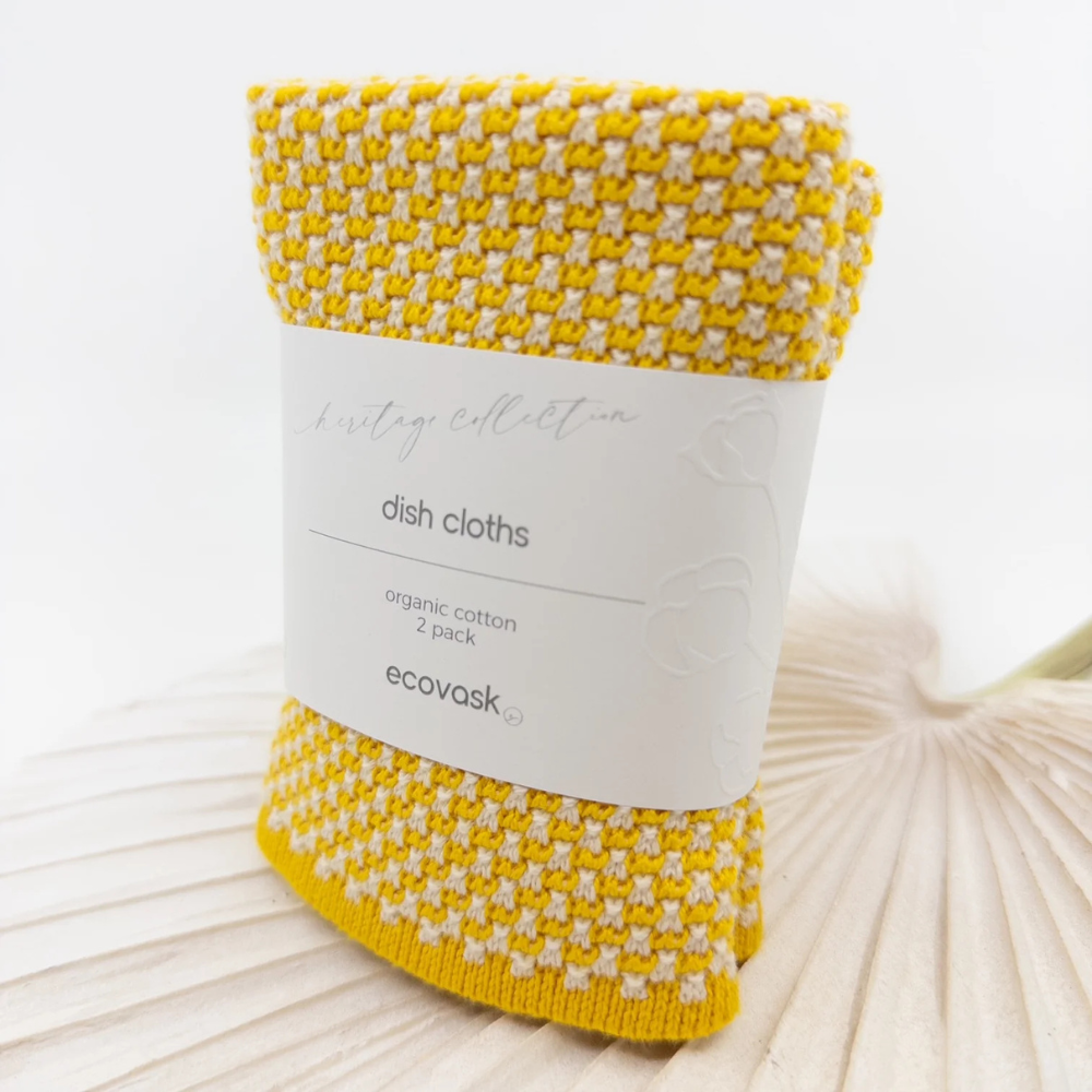 Heritage Collection Dishcloth – Kowhai 2pk (1)