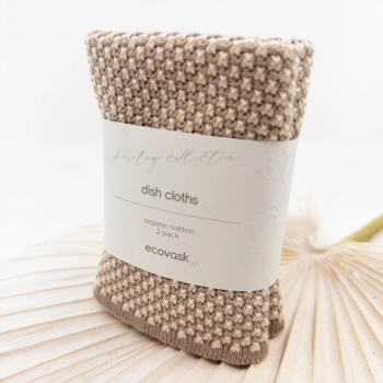 Ecovask Heritage Collection Dishcloths 2 Pack Tussock