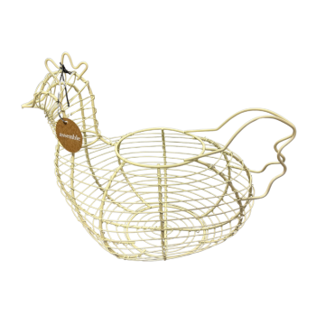 Assemble Benloch Metal Chook Basket Ivory