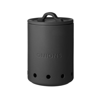 Ladelle Essentials Onion Vault Charcoal 16.5x21.5cm