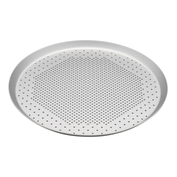 Bakemaster Silver Anodised Perforated Pizza Pan 30cm