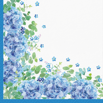 PAW Decor Lunch Napkins 33cm Blue Meadow Pack of 20