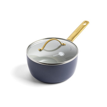 GreenPan Padova Covered Saucepan Navy Blue 18cm/2L