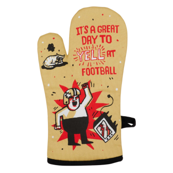 Blue Q Single Oven Glove 'Yell at Football'