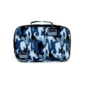 Go Green Lunch Box Blue Camo Case Set