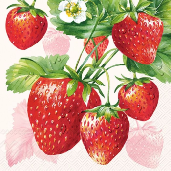IHR Lunch Napkin Strawberry Fruits