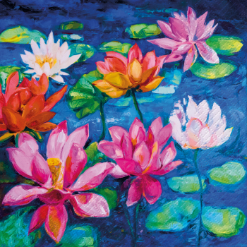 PAW Decor Lunch Napkins 33cm Lily Pond Pack of 20