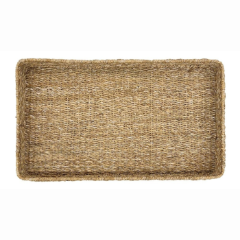 Linens & More Rectangle Seagrass Tray 70x40cm