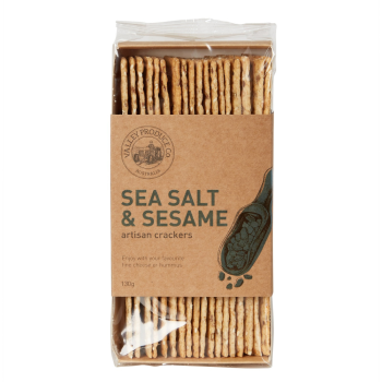 Valley Produce Co. Artisan Flatbread Sea Salt & Seasame 130g
