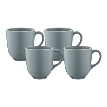 Mason Cash Classic Collection Grey Set of 4 Mugs 400ml