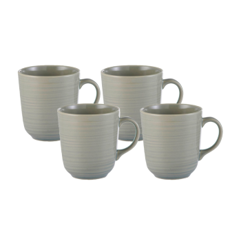 Mason Cash William Mason Grey Set of 4 Mugs 400ml