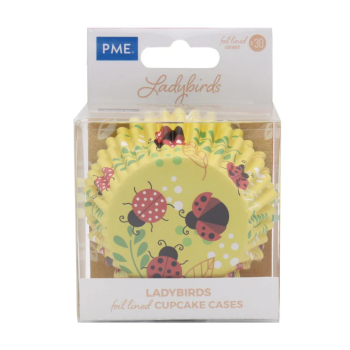 PME Foil Cupcake Cases Ladybird 30 Pack