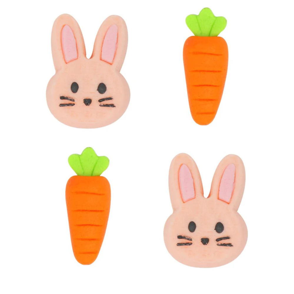 Edible Sugar Decorations Bunnies Set of 12 (1)