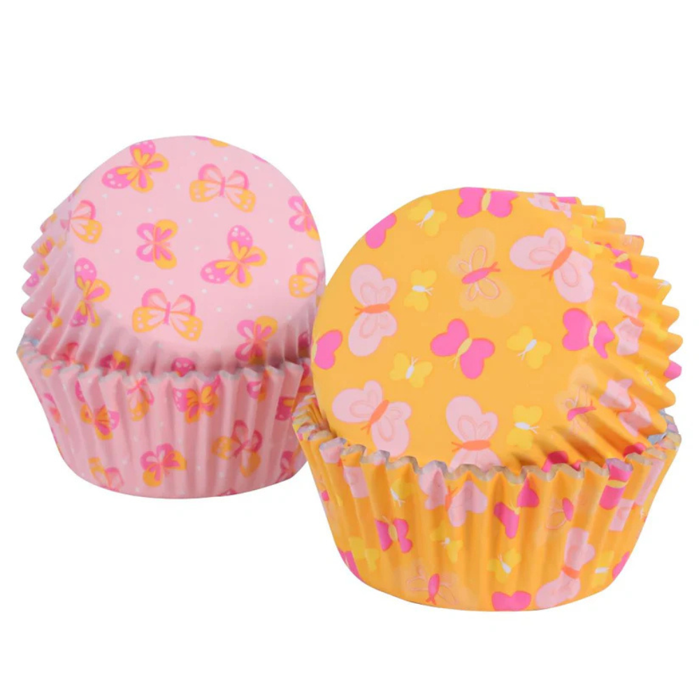 Foil-lined Cupcake Cases Butterflies 60pk (1)
