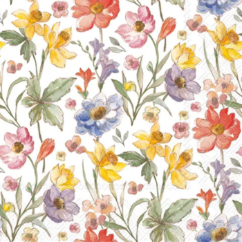 IHR Cocktail Napkin Soft Flowers