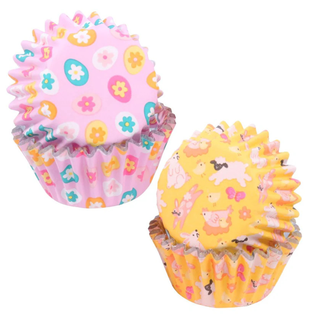 Mini Foil-lined Cupcake Cases Easter 60pk (1)