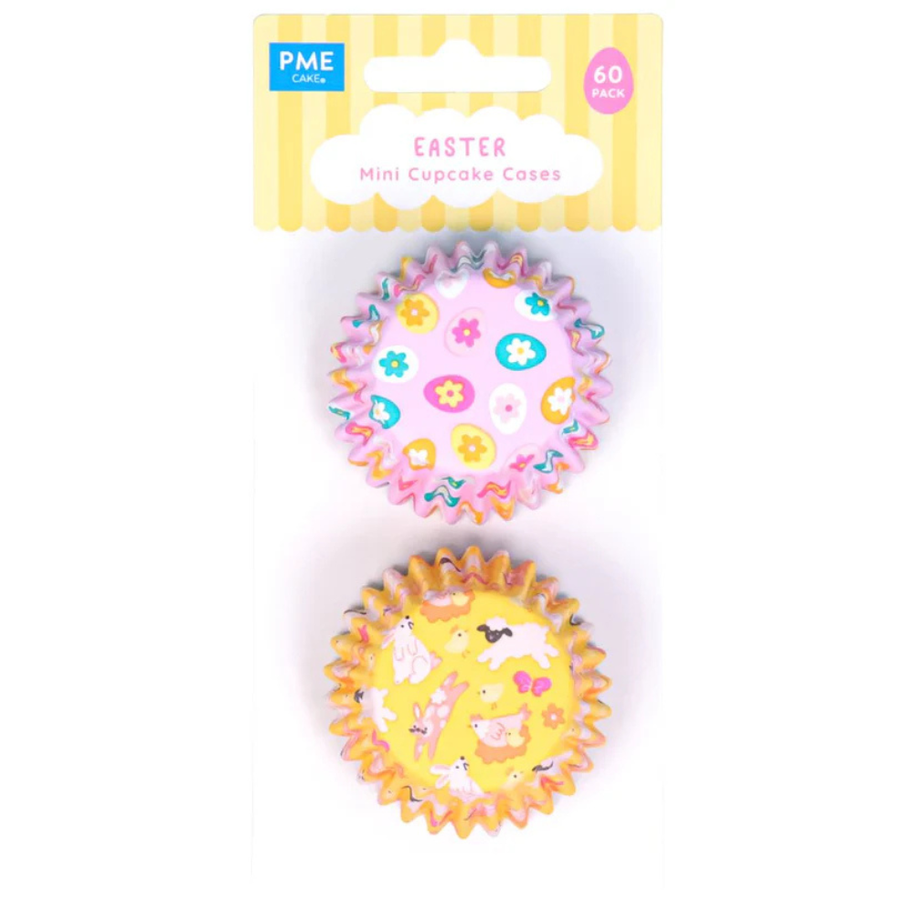 Mini Foil-lined Cupcake Cases Easter 60pk