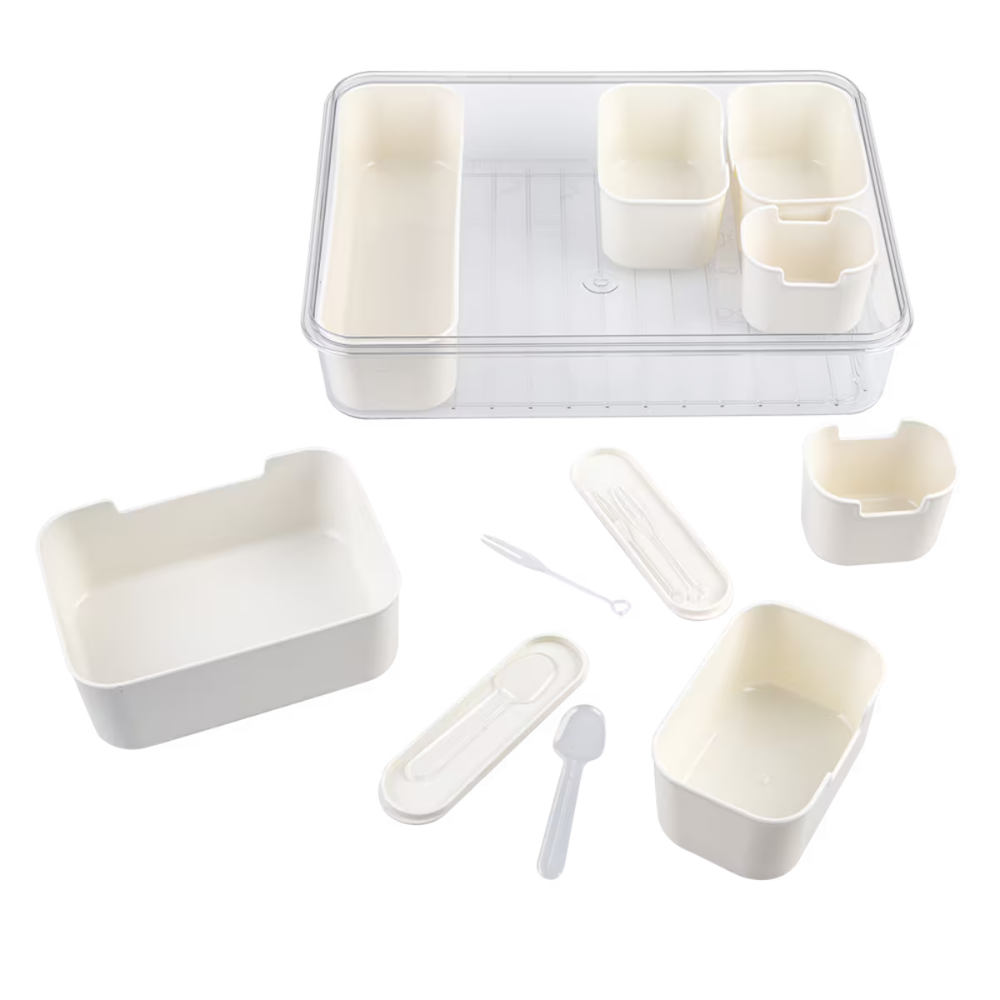 PIZZAZZ RECTANGULAR 7 COMPARTMENT GRAZING BOX (4)