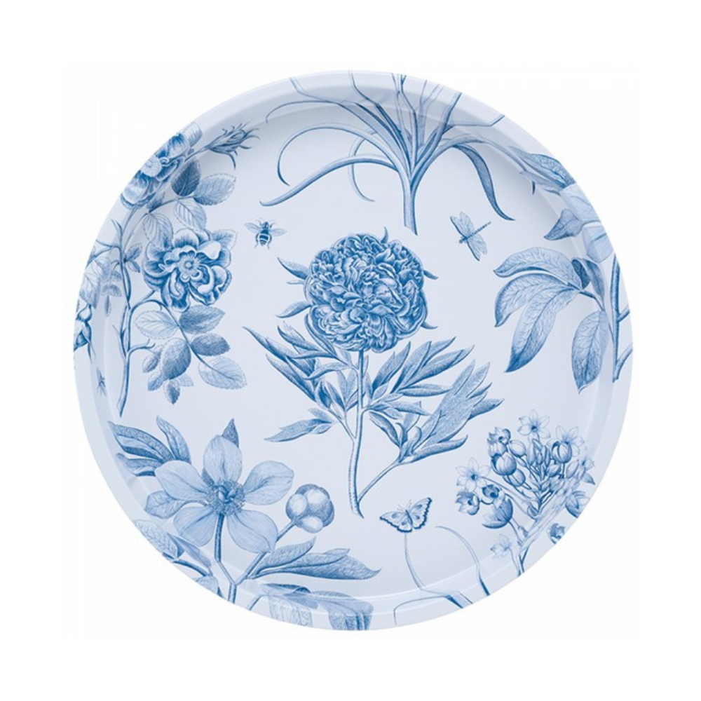 Sanderson Etchings and Roses Deep dish Tin Tray