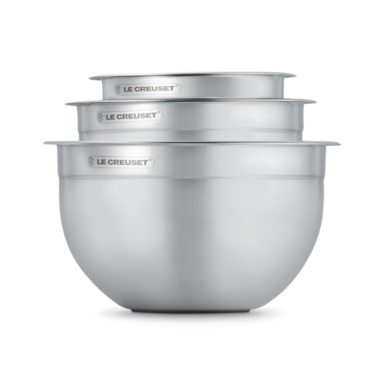 Set of 3 Stainless Steel Mixing Bowls with Lids (1)