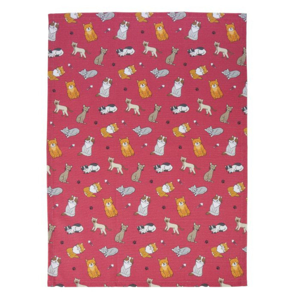 The Cat Collective Tea Towel Set of 2 Multi-Coloured (1)