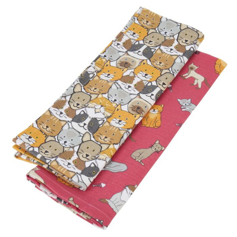 The Cat Collective Tea Towel Set of 2 Multi-Coloured (3)