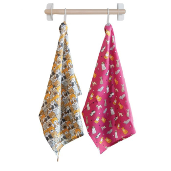 The Cat Collective Tea Towel Set of 2 Multi-Coloured (5)