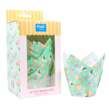 PME Easter Animals Tulip Muffin Cases 24 Pack