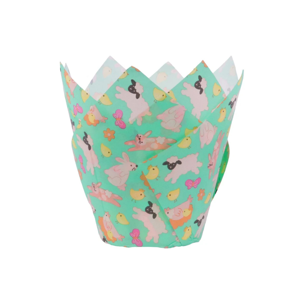 Tulip Muffin Cases Easter Animals Set of 24