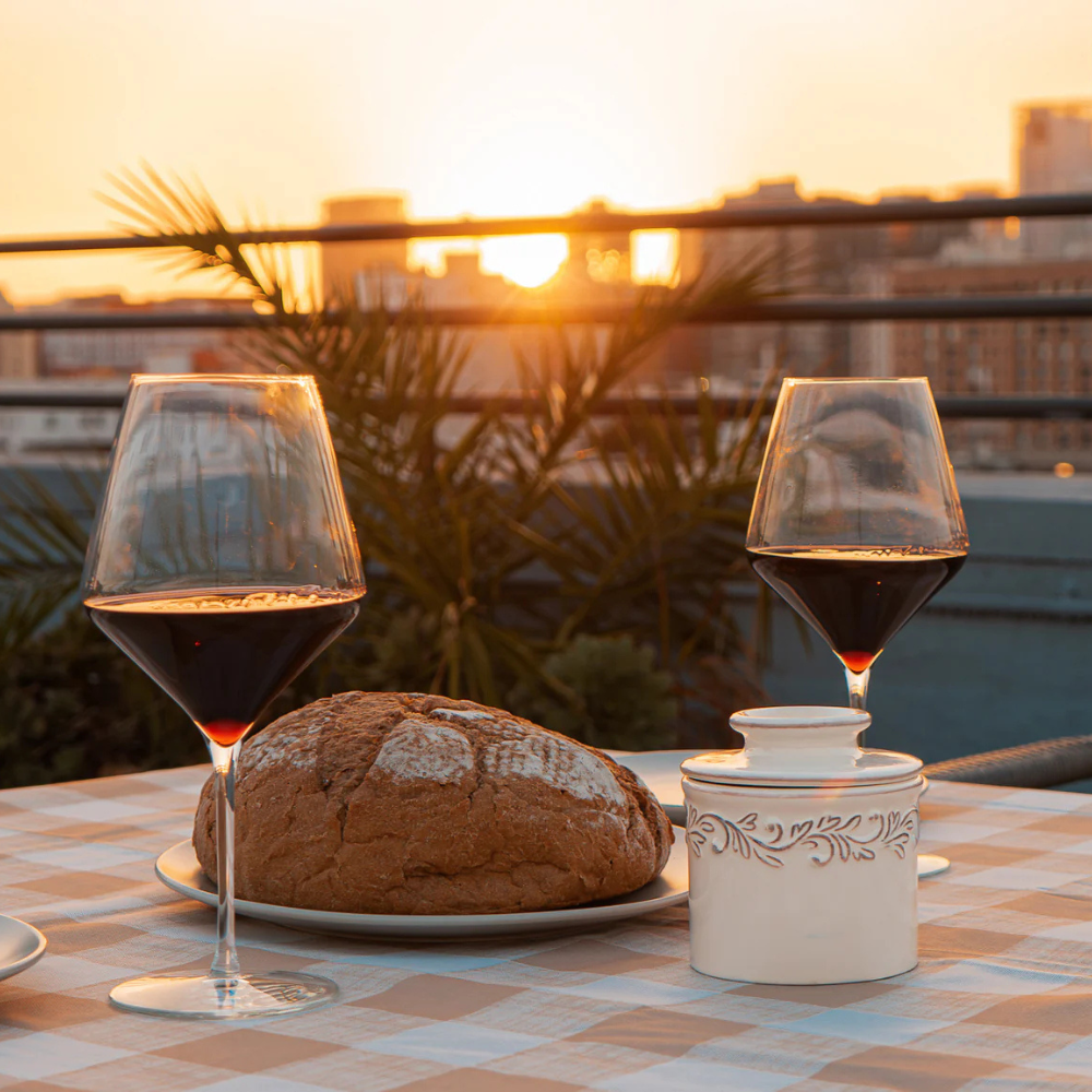 White Linen Antique Butter Bell Crock (3)