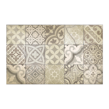 Beija Flor Vinyl Mat Eclectic Natural Antique 60x97cm