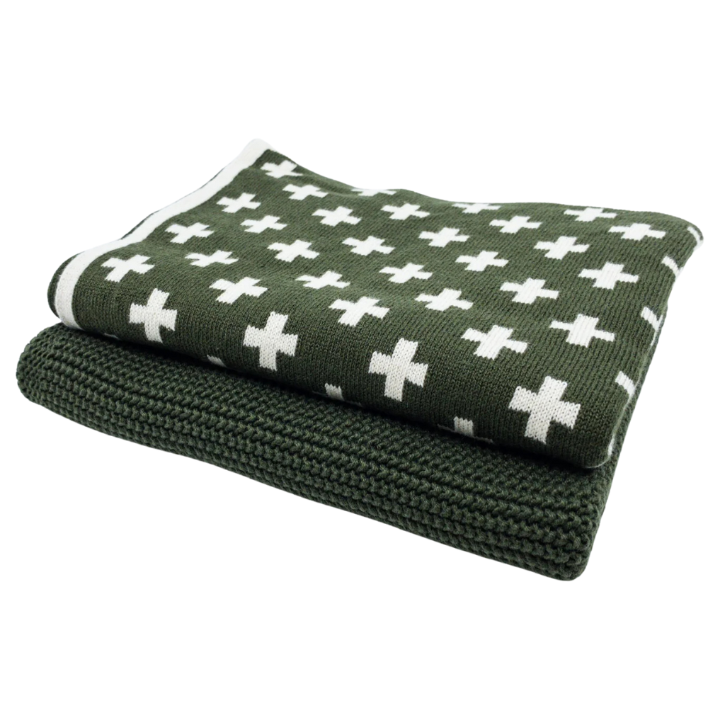 Ecovask 2 Pack Towel Combo Olive