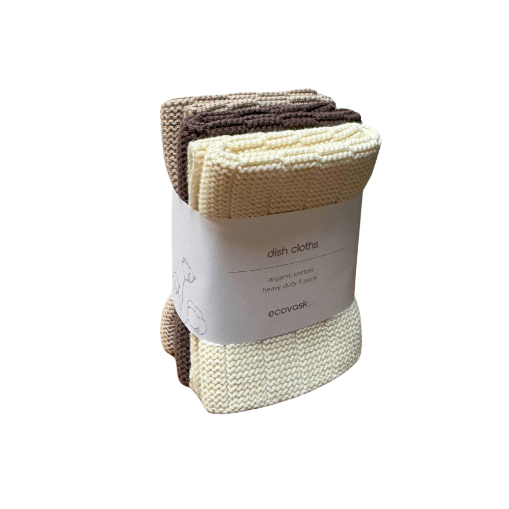 Ecovask Heavy Duty Dishcloths 3pk Affogato Image