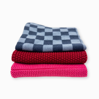 Ecovask Mixed Cloths 3 Pack Sangria