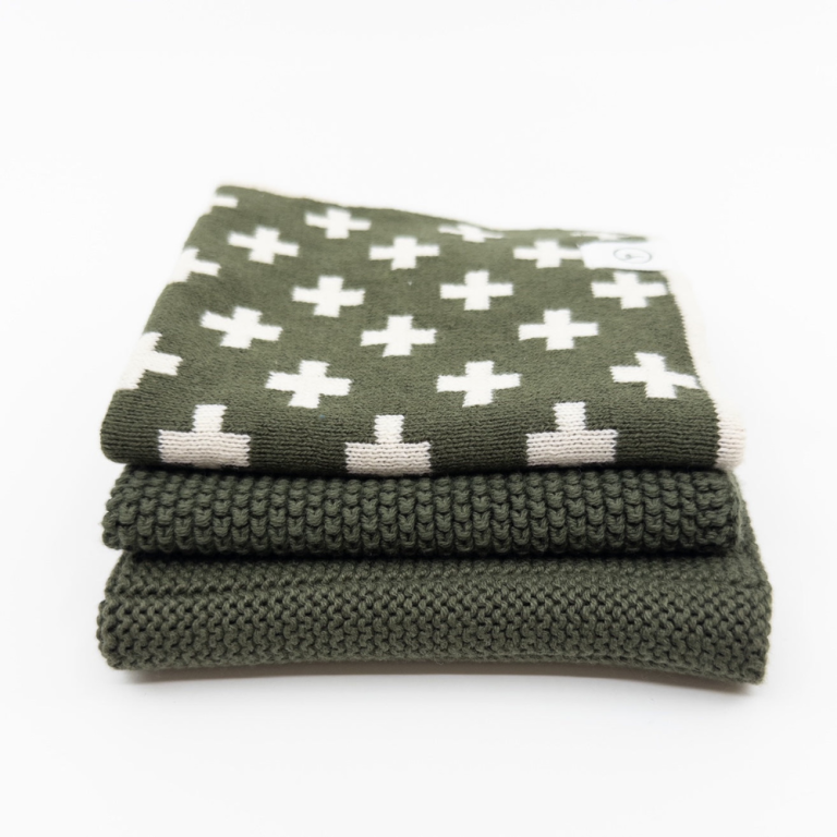 Ecovask Mixed Cloths 3 Pack Winter Moss