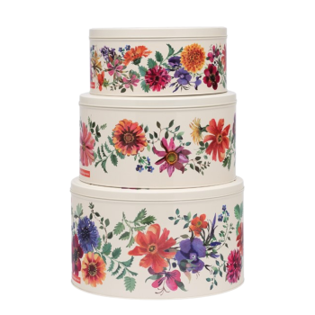 Emma Bridgewater Garden Flowers Round Cake Tin Set of 3